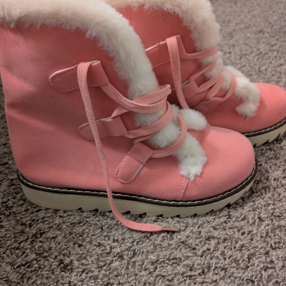 Cozy Pink Winter Boots